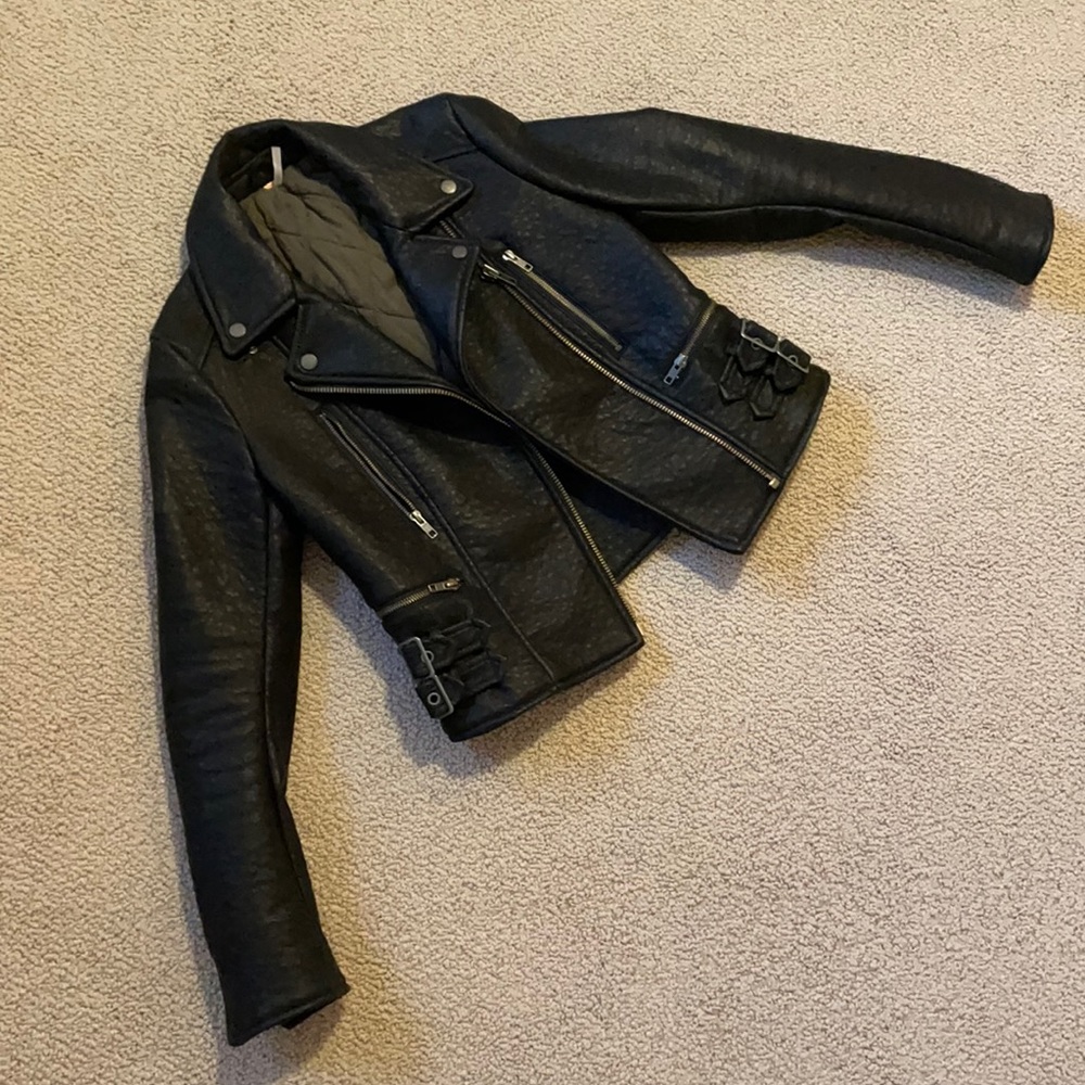Free People Soft Shell Leather Jacket